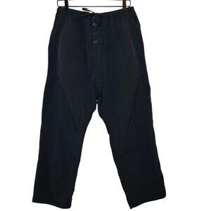 NWT Lioness Women’s Relaxed Fit Crop Nylon Pants Black Size Small